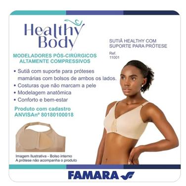 SUTIÃ HEALTHY COM SUPORTE PARA PRÓTESE