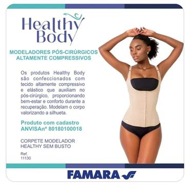 CORPETE MODELADOR HEALTHY SEM BUSTO