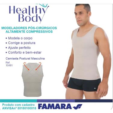 CAMISETA POSTURAL MASCULINA HEALTHY BODY