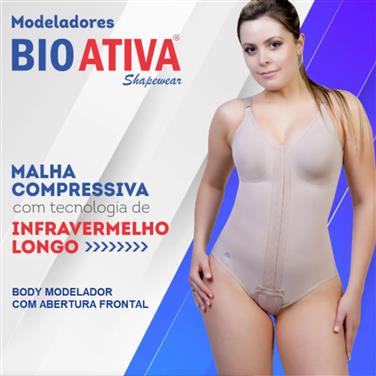 BODY MODELADOR COM ABERTURA FRONTAL