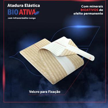 ATADURA ELÁSTICA BIOATIVA (COM INFRAVERMELHO LONGO) - FECHO COM VELCRO